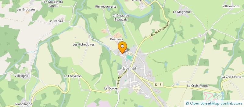 localisation de l'entreprise MG à BONNAT