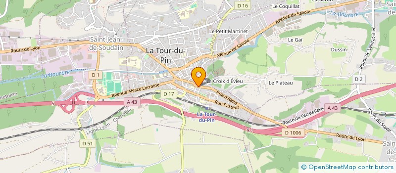 localisation de l'entreprise MG  LA TOUR-DU-PIN
