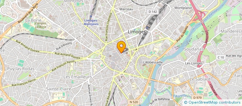 localisation de l'entreprise MG à LIMOGES