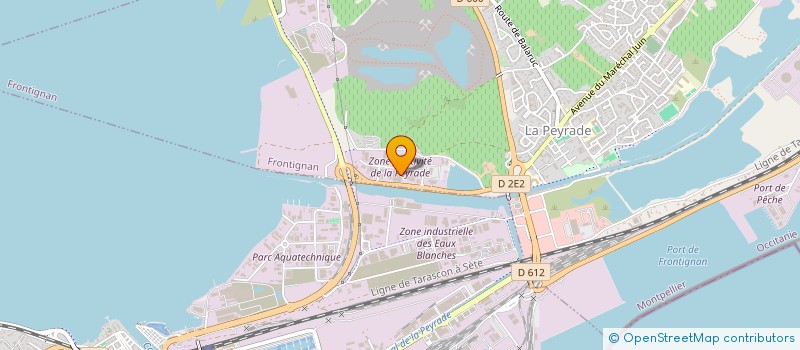 localisation de l'entreprise MG à FRONTIGNAN