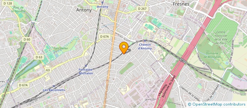 localisation de l'entreprise MG à ANTONY