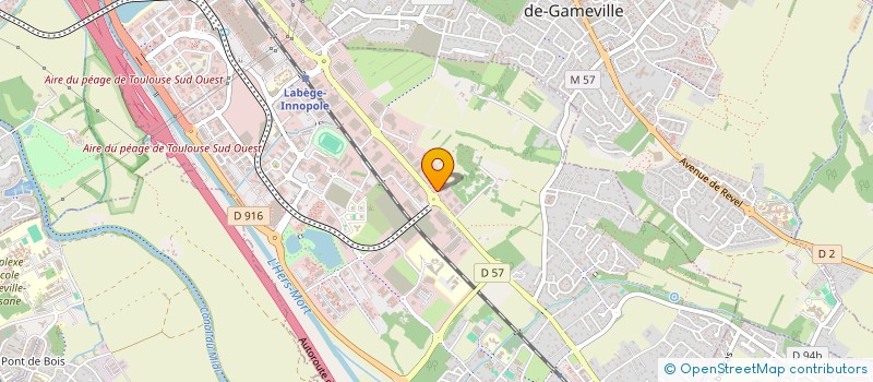 localisation de l'entreprise MG  LABEGE