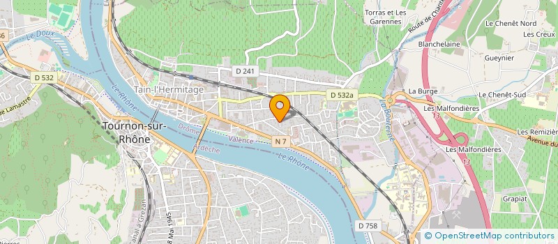 localisation de l'entreprise MG ADMIN  TAIN-L'HERMITAGE