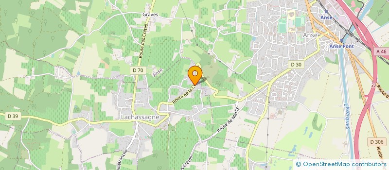 localisation de l'entreprise MG-AF  LACHASSAGNE