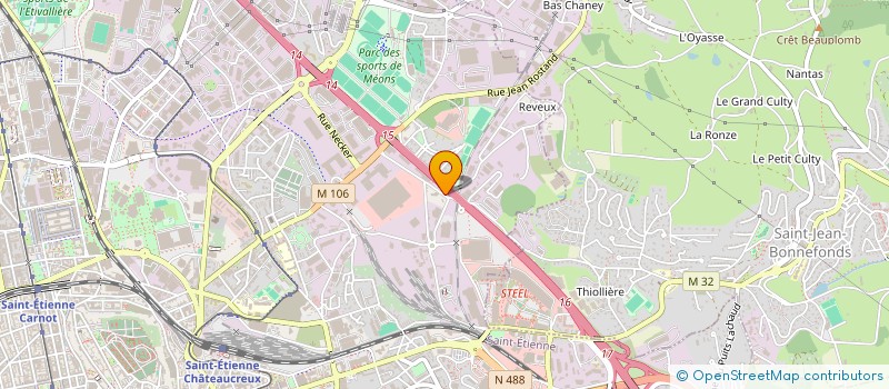 localisation de l'entreprise MG AGENCEMENT à SAINT-ETIENNE