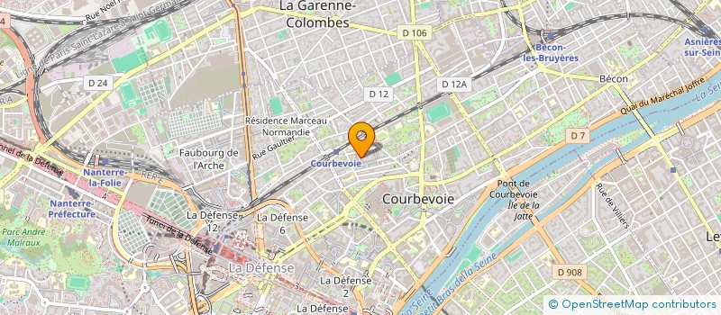 localisation de l'entreprise MG ASSOCIES à COURBEVOIE