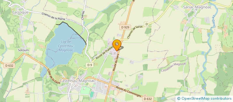 localisation de l'entreprise MG & ASSOCIES  CASTELNAU-MAGNOAC