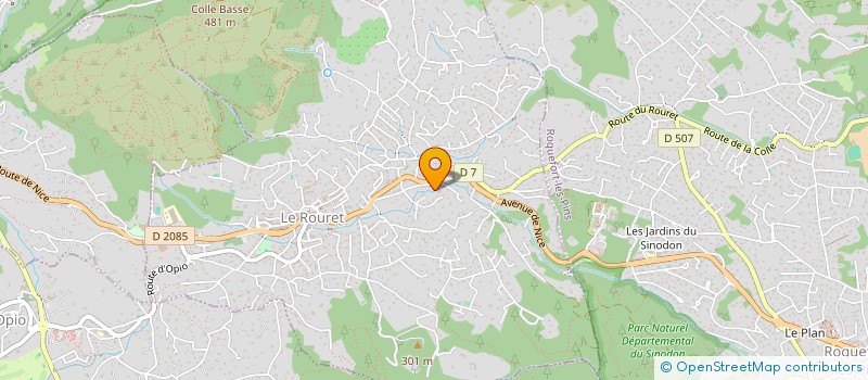 localisation de l'entreprise MG AUTO  LE ROURET