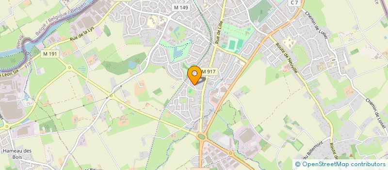 localisation de l'entreprise MG AUTO  HALLUIN