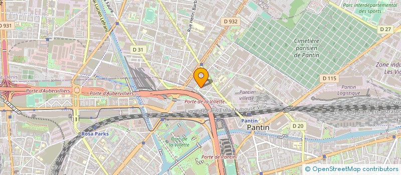 localisation de l'entreprise MG AUTO 93  PANTIN