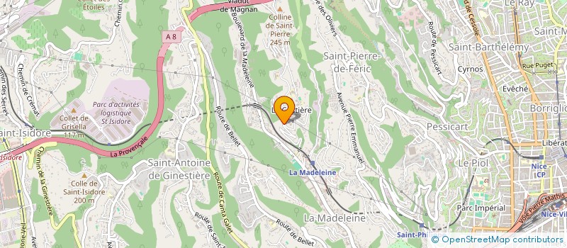 localisation de l'entreprise MG AUTOS AZUR  NICE