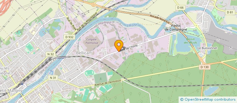 localisation de l'entreprise MG B.E. à COMPIEGNE