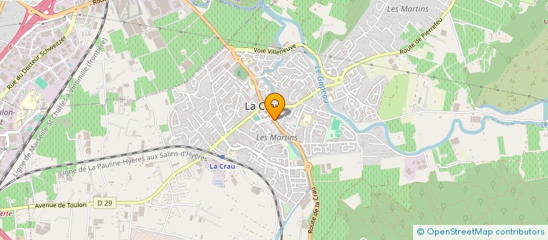 localisation de l'entreprise MG BARBER  LA CRAU