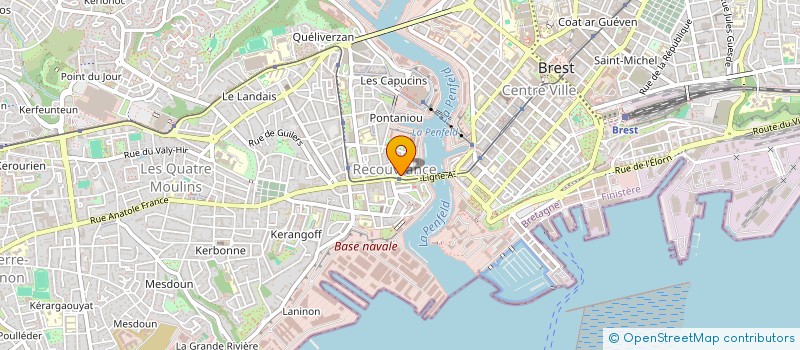 localisation de l'entreprise MG BARBER à BREST