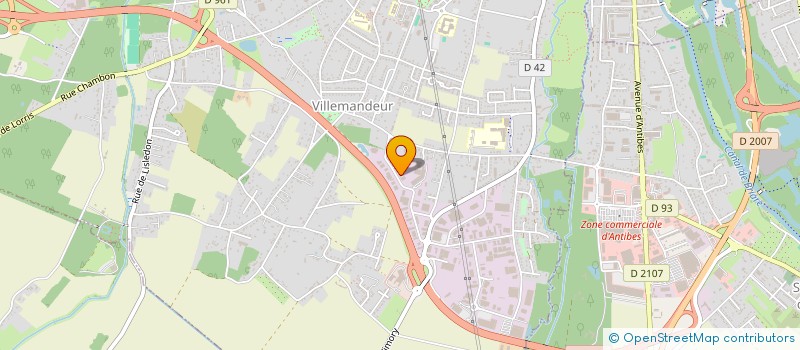 localisation de l'entreprise MG BAT à VILLEMANDEUR