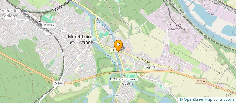 localisation de l'entreprise MG BAT à MORET-LOING-ET-ORVANNE