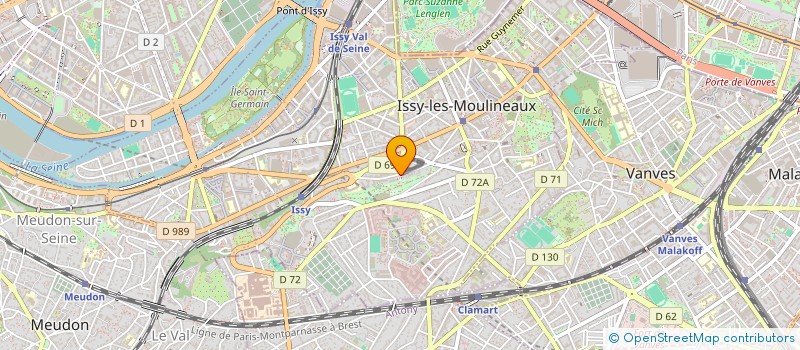 localisation de l'entreprise MG BAT à ISSY-LES-MOULINEAUX