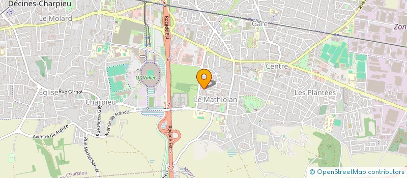 localisation de l'entreprise MG BAT  MEYZIEU