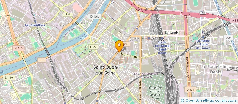 localisation de l'entreprise MG BAT  SAINT-OUEN-SUR-SEINE