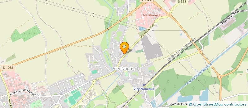 localisation de l'entreprise MG BAT  VIRY-NOUREUIL