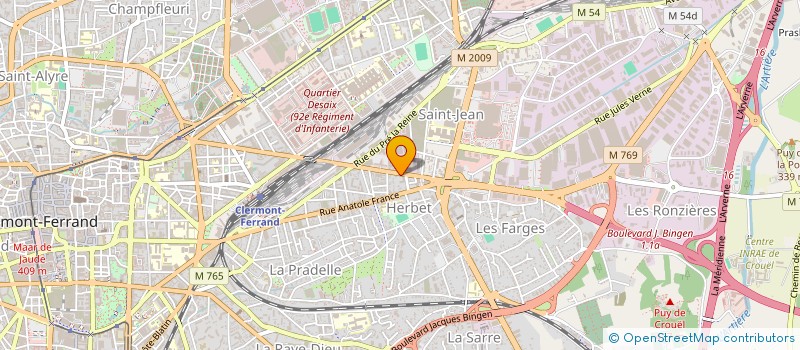 localisation de l'entreprise MG BATI  CLERMONT-FERRAND