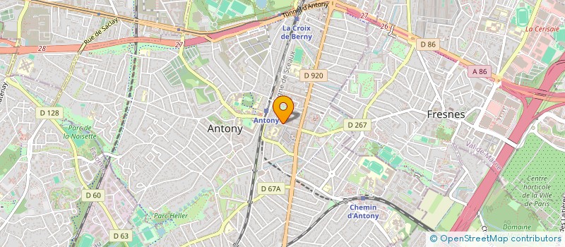 localisation de l'entreprise MG BEAUTE à ANTONY