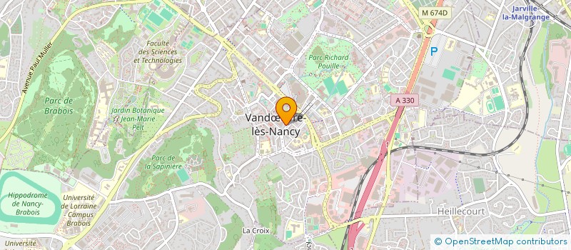 localisation de l'entreprise MG BEAUTE à VANDŒUVRE-LES-NANCY
