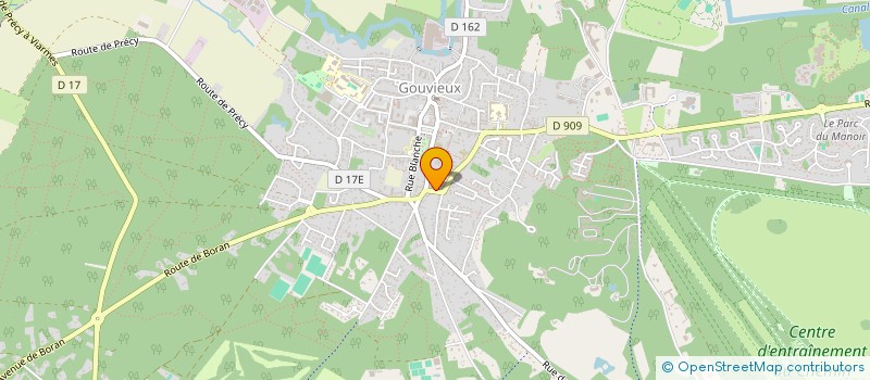 localisation de l'entreprise MG BLANCHE  GOUVIEUX