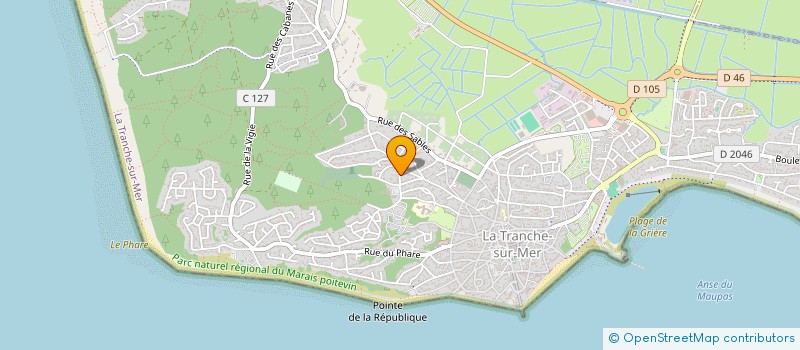localisation de l'entreprise MG BOIS à LA TRANCHE-SUR-MER