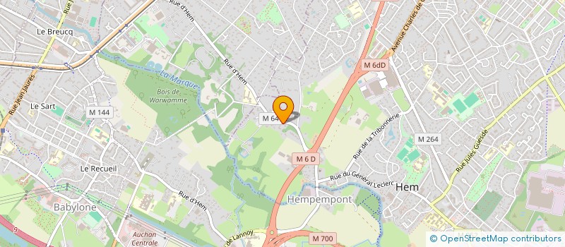 localisation de l'entreprise MG BREBIERES  HEM