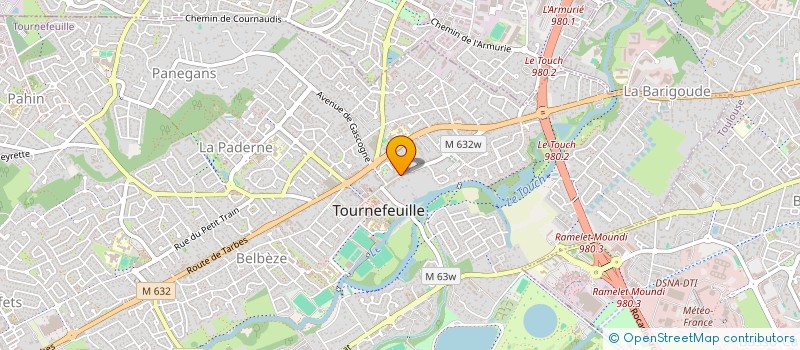 localisation de l'entreprise MG BUREAUTIQUE INTERNATIONAL à TOURNEFEUILLE