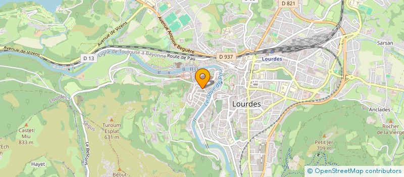 localisation de l'entreprise MG CAFE à LOURDES