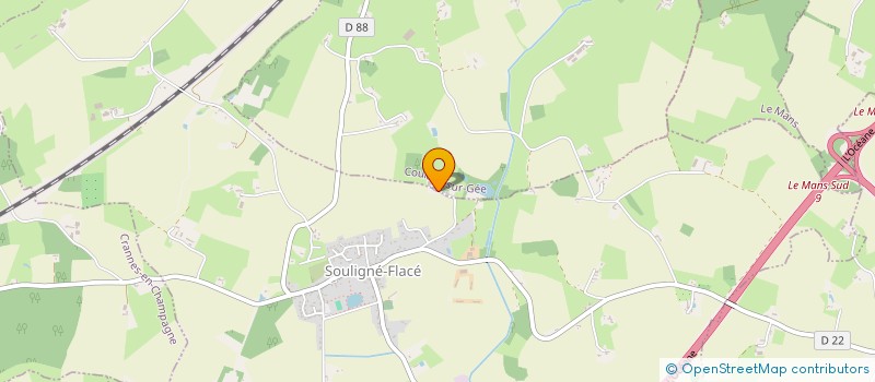 localisation de l'entreprise MG CAPITAL  SOULIGNE-FLACE