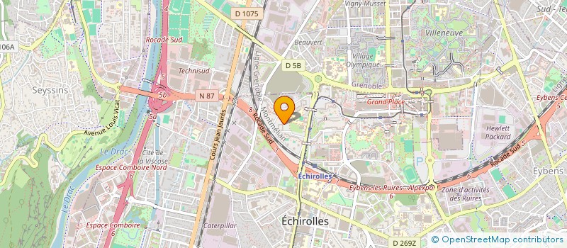 localisation de l'entreprise MG CARRELAGE à ECHIROLLES