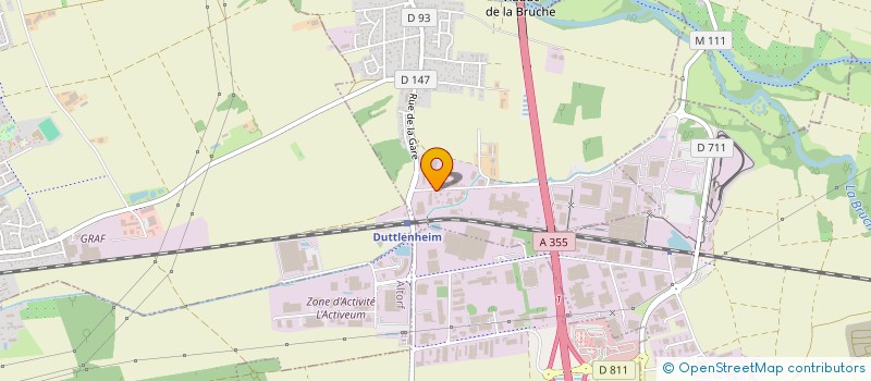 localisation de l'entreprise MG CHAUFFAGE à ERNOLSHEIM-BRUCHE