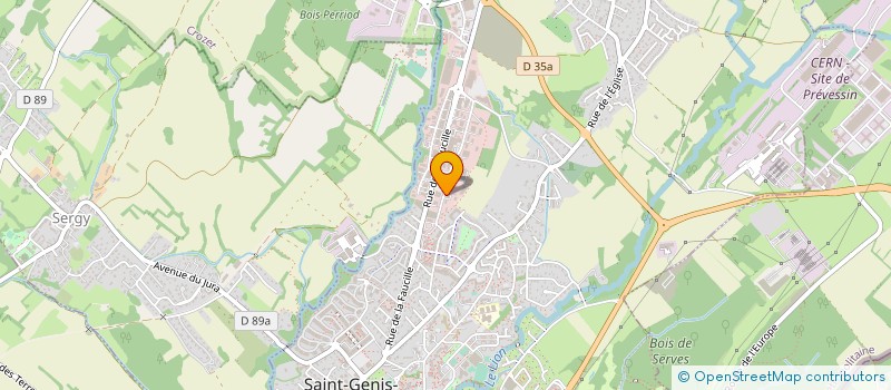 localisation de l'entreprise MG CHAUFFAGE SANITAIRE à SAINT-GENIS-POUILLY