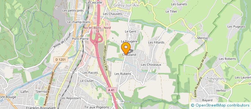localisation de l'entreprise MG CHEMINEES à GRESY-SUR-AIX