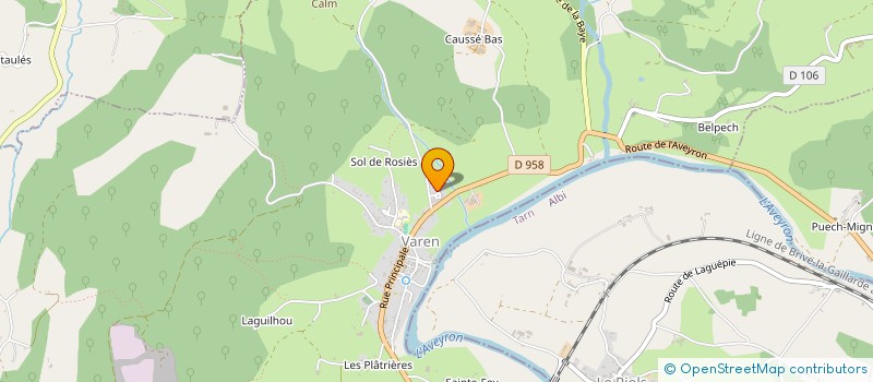 localisation de l'entreprise MG CLAUDE  VAREN