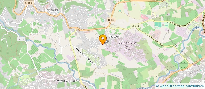 localisation de l'entreprise MG CLIM SOLAIRE 83  GRIMAUD