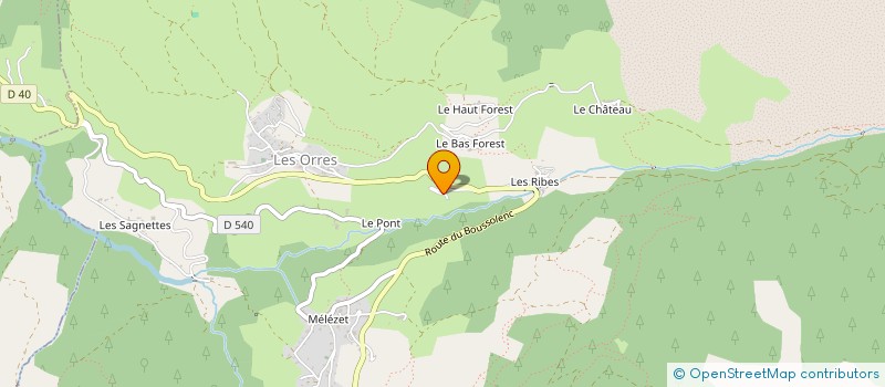 localisation de l'entreprise MG COCOONING à LES ORRES