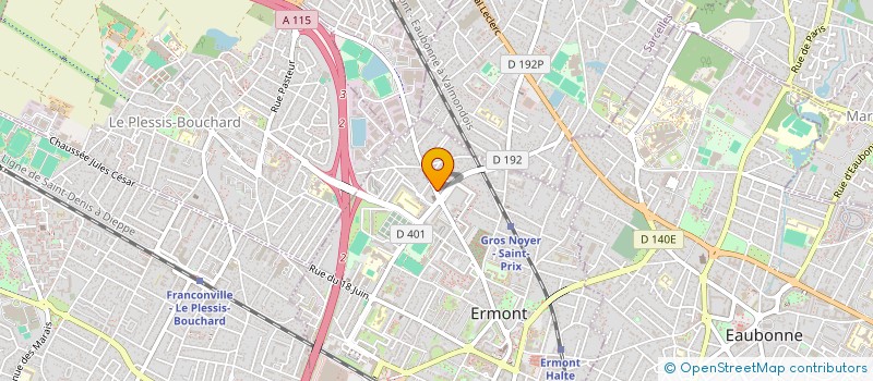 localisation de l'entreprise MG COIFFURE  ERMONT