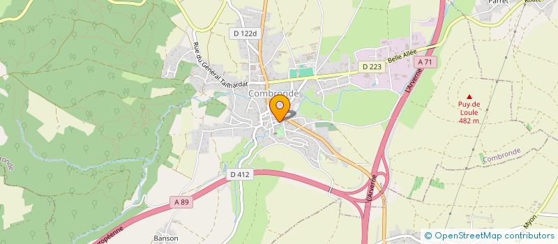 localisation de l'entreprise MG COIFFURE  COMBRONDE