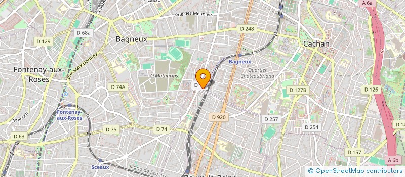 localisation de l'entreprise MG COIFFURES à BAGNEUX