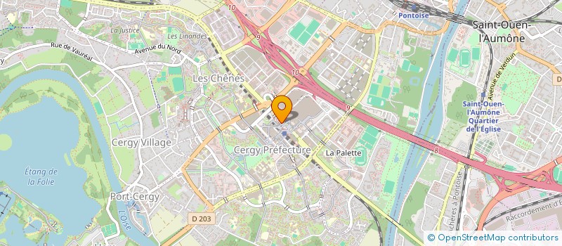 localisation de l'entreprise MG.COM à PONTOISE