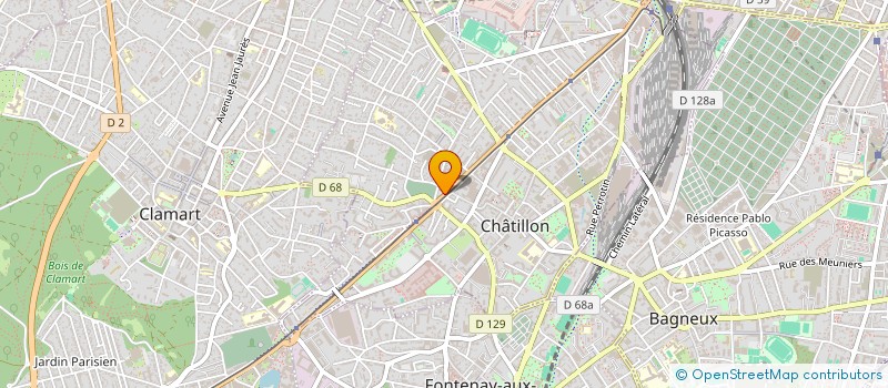 localisation de l'entreprise MG CONSEIL  CHATILLON