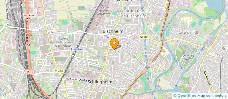 localisation de l'entreprise MG CONSTRUCTION à BISCHHEIM