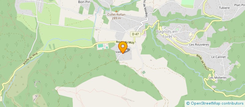 localisation de l'entreprise MG CONSTRUCTION à BAGNOLS-EN-FORET