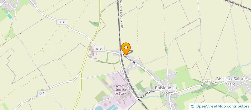 localisation de l'entreprise MG CONSTRUCTION  BOISLEUX-AU-MONT