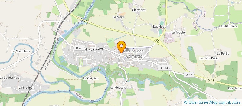 localisation de l'entreprise MG CONTACT  BOURG-DES-COMPTES