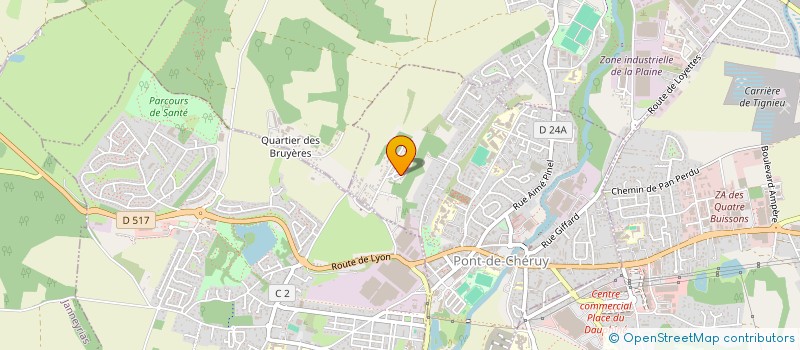 localisation de l'entreprise MG CONTROL  PONT-DE-CHERUY